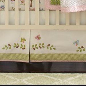 POTTERY BARN KIDS HAYLEY BUTTERFLY CRIB SKIRT